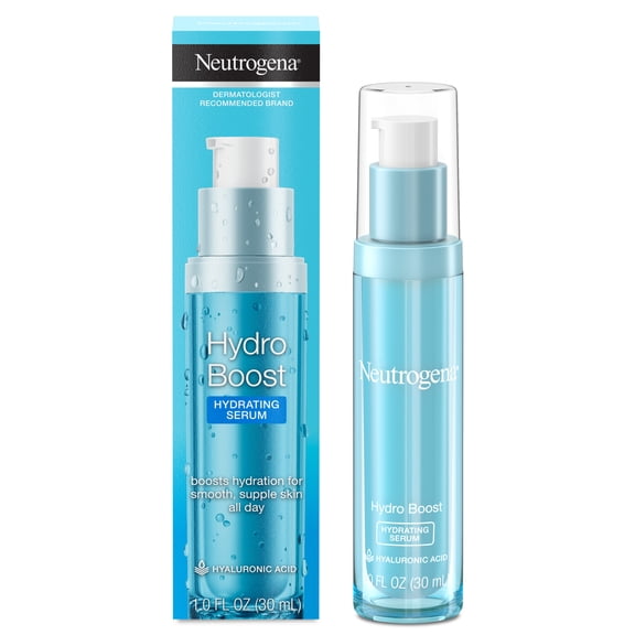 Neutrogena Hydro Boost Hydrating Face Serum, Hyaluronic Acid Serum for Face & Neck, 1 oz