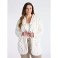 thumbnail image 2 of Joyspun Women’s Plush Sleep Cardigan, Size XS-3XL, 2 of 6