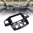 thumbnail image 4 of Car Stereo Radio Fascia 9 Inch Black Protective Prevent Scratch Navigation Panel Frame for  2011 to 2016 Auto AC Model, with Car Dash Radio Frame Bezel, 4 of 7