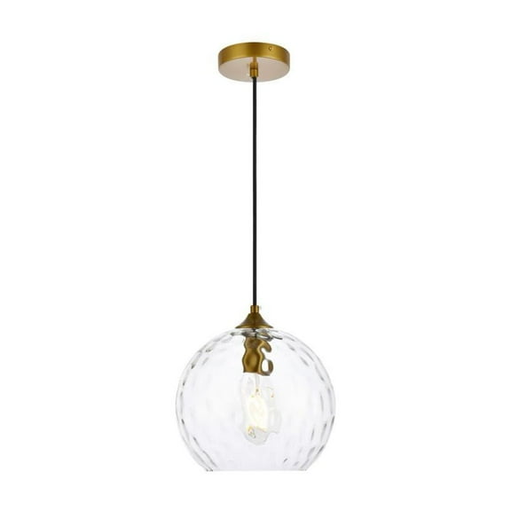 Cashel 10 inch light brass pendant