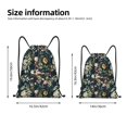 thumbnail image 5 of Yiaed Watercolor Floral Print Drawstring Bags Drawstring Backpack Bulk String Back Pack Gym Sport Bag-Medium, 5 of 5