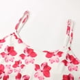 thumbnail image 6 of WEIWEN Womens Tank Tops Slim Fit Summer Floral Printed Adjustable Spaghetti Strap Tank Top for Women Dressy Casual Scoop Neck Sleeveless Cropped Tops Pink, XL, 6 of 8