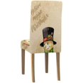 thumbnail image 2 of ABPHQTO Tarjeta de felicitación Vintage con muñeco de nieve, funda protectora para silla elástica de Navidad, funda protectora para asiento para comedor, Hotel, fiesta de boda, juego de 1, 2 of 4