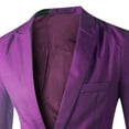 thumbnail image 4 of BLTIBY Mens Casual Blazer Sport Coats Dress Solid Color One Button Formal Classic Suit Jacket Business Blazers Wedding Party Jackets with Pockets Purple 3XL, 4 of 4