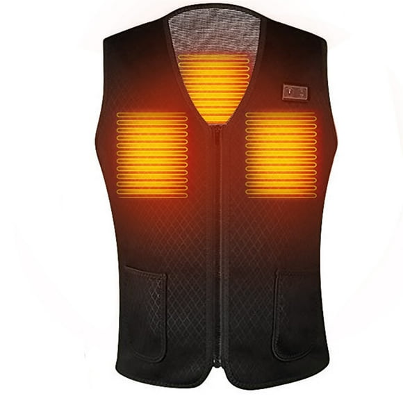 Kyusrd Summer Outdoor Patio Deals!Men and women sleeveless pocket vest with wool hooded winter loose vest