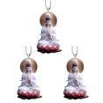 thumbnail image 1 of Visland 2D Acrylic Jesus Christ Ornament Car Rearview Mirror Hanging Decor Auto Interior Religious Gift for Christian Retro Faith Accessories, 1 of 8