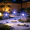 thumbnail image 5 of Waterproof Solar Powered Firework Lights, Warm Glow Ground Insert Lighting, Auto Charging Outdoor Lamp, Soft Ambient Ornament for Lawn, Courtyard, 5 of 6