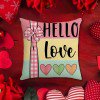 thumbnail image 1 of Cojín estampado para novia, ideal para el Día de San Valentín. Juego de cojines para sofá o mesilla de noche., 1 of 7