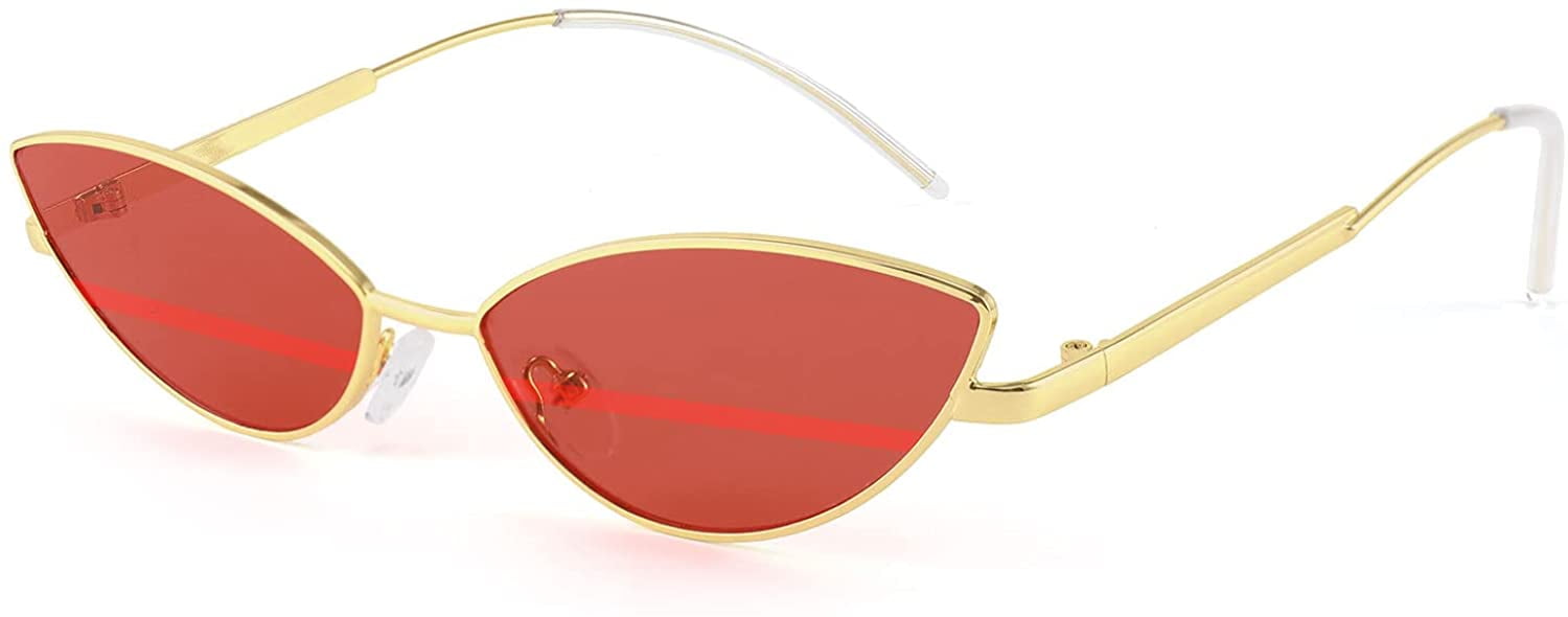 FEISEDY Fashion Designer Sunglasses Retro Small Petals Shape Arc Temple Design B2298 