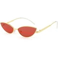 thumbnail image 1 of FEISEDY Fashion Designer Sunglasses Retro Small Petals Shape Arc Temple Design B2298, 1 of 6