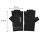 thumbnail image 5 of Guantes de seda de hielo con protección solar, guantes de medio dedo para mujer para deportes al aire libre toda la mitad de negro, 5 of 9
