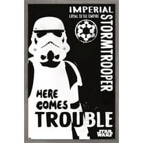 Star Wars: Saga - Stormtrooper Trouble Wall Poster, 14.725" x 22.375", Framed