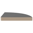 thumbnail image 5 of Estantes Flotantes de Esquina Casafoyer MDF Gris de Alto Brillo 2 piezas, 5 of 5
