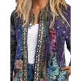 thumbnail image 3 of FASHIONWT Women Vintage Ethnic Open Front Cover-up Kaftan Kimono Shawl Cardigan, 3 of 4
