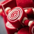 thumbnail image 2 of Red & White Felt Candy Garland Multicolor 68"H Wool, 2 of 5