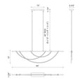 thumbnail image 6 of LP317460VB-Kuzco Lighting-Aryas - 60 Inch 45W LED Linear Pendant, 6 of 7