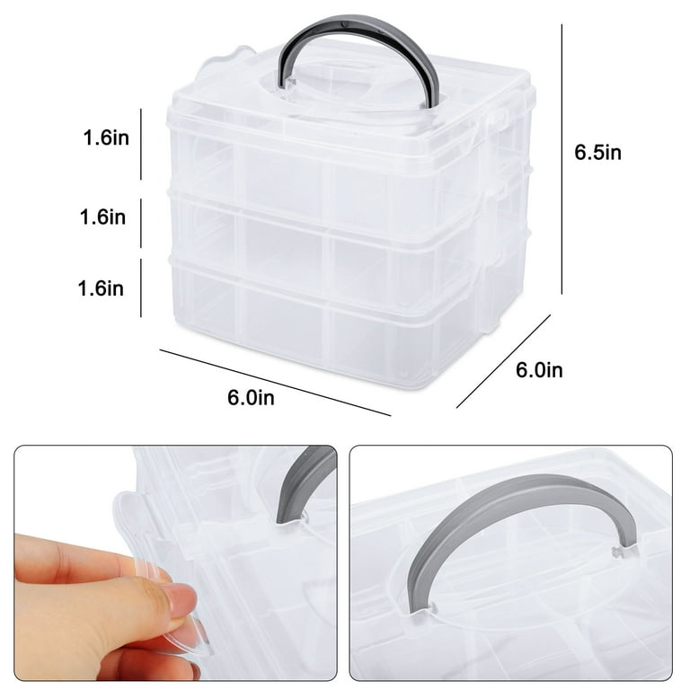 Clear Three Layer Stackable Jewellery Box Kmart For Earrings, Bracelets,  And Rings Box X0816 From Brand_official_01, $5.17