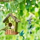 thumbnail image 3 of Puntoco Casa De Pájaros De Resina, Manualidades, Nido De Pájaro, Patio, Jardín, Villa, Balcón, Colgante De Pared, Jardín, Paisajismo, Decoración Al Aire Libre, Nido De Pájaro By24041, 3 of 7