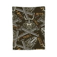 thumbnail image 7 of DouZhe Ultra-Soft Micro Fleece Lightweight Flannel Bed Blanket, Medieval Nordic Viking Warriors Print Cozy Warm Throw Blankets, 40"x30", 7 of 7