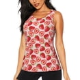thumbnail image 1 of Fotbe Cute Strawberry Blusas Sin Mangas para Mujer – Estilo Casual, Corte Suelto, Slim-Fit, Cuello Redondo Deportivo, Tops de Verano para Gimnasio y Yoga-XX-Large, 1 of 7