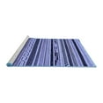 thumbnail image 2 of Ahgly Company Machine Washable Indoor Square Abstract Blue Modern Area Rugs, 8' Square, 2 of 4