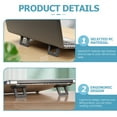 thumbnail image 4 of 4 Pairs Computer Invisible Stand Ergonomic Laptop Riser Support Desktop Stands Mount Cooling Pad, 4 of 6