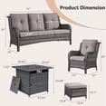thumbnail image 5 of POCASSY 5 - Person Outdoor Seating Group with Cushions, 5 of 10
