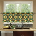 thumbnail image 4 of Yayeee Kitchen Curtains Set of 2 Light Filtering 57"x36" Over Sink Window Panels, Geometric Patterns, 4 of 7