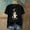 18-Black, variant on Halloween Shirts for Women Plus Size Short Sleeve Ghost Pumpkin Party Attire Crewneck Hand Prints Bats Themed Clothing Spider Witch Outfits Witch Hat Apparel Orange 2XL