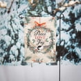 thumbnail image 2 of Evergreen Garden Flag Chickadee Wreath Burlap Double Sided Indoor Outdoor Decor 18" x 12.5", 2 of 4