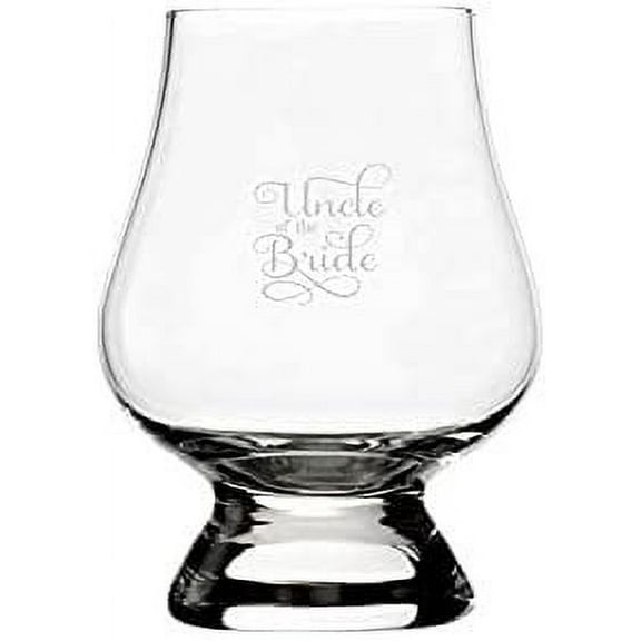 Uncle Of The Bride Samantha Font Wedding Party Themed Etched 2.5oz Whisky Glass