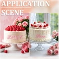 thumbnail image 4 of 1set 2 sets Birthday Theme Mirror Effect Acrylic Birthday Cupcake Insert Card Decoration Cake Toppers Number & Letter Pink 22~65x10.5~47.5x0.7mm 64pcs/set, 4 of 5