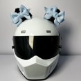 thumbnail image 3 of Un par de decoraciones para casco de motocicleta, lazo para decoración femenina, accesorio imprescindible para casco de motocicleta, pegatinas para bricolaje, accesorios para casco, 3 of 5