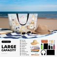 thumbnail image 5 of Kdxio Cute Animals for Beach Bag for Women Large Beach Tote Bag Waterproof Sandproof Swim Bag with Zipper Pockets Beach Vacation Travel, 5 of 7