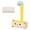 Yellow, variant on Cat Hair Remover | Dog Hair Couch Remover,Sticky Multifunctional Scrubber Roller With Cartoon Cat Shape For Deshedding Laundry Cleaning Furniture, 4.54x2x7.93"