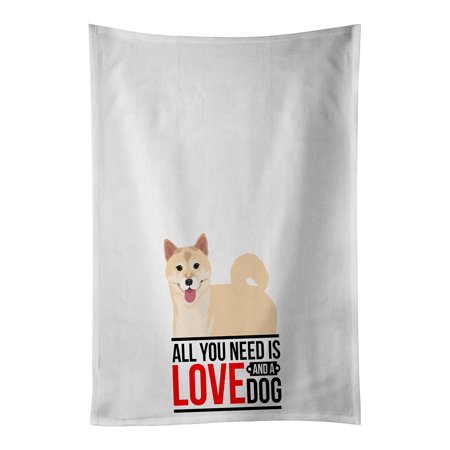 

Shiba Inu Cream #1 White Kitchen Towel Set of 2 19 in x 28 in
