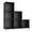 Black, variant on Black 6-Cube Stackable Plastic Closet Organizer Shelving for Bedroom Home Storage