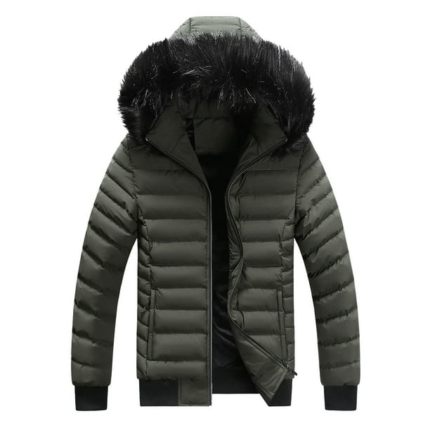 Essentials Mens Heavyweight Long-Sleeve Hooded Puffer Coat :  : Clothing, Shoes & Accessories