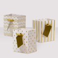 thumbnail image 5 of OccasionAll- Paper Metallic Gold Gift Bags with Handles for Party Favours 4x2.75x4.5 12 Pcs, 5 of 5