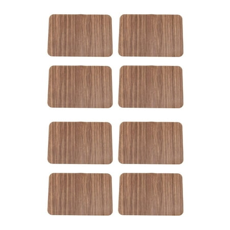 

8Pcs Imitation Wood Grain Placemat Pad Table Mats Insulated Coaster Home Wedding Decoration Dinner Placemat Coffee
