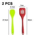 thumbnail image 2 of Juego de mini utensilios de cocina de 2 piezas: utensilios de cocina de silicona con pala para ensalada y pala para drenaje, 2 of 5
