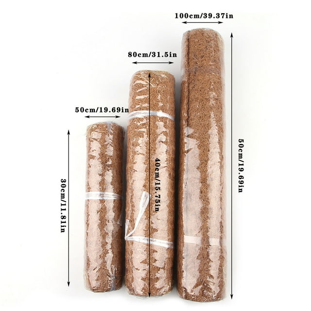 Coconut Liner Roll Three Sizes Available Natural Coconut Liners For Planter Flower Natural Coconut Fiber Mat Garden Decoration Animal Pet Pad Reptile Carpet