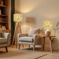 thumbnail image 6 of Lampshades 2 Pack Cute Bunny Surrounded by Pastel Floral Blooms Yellow 13"x13"x10" Light Shade for Table Lamps Floor Lamp Shades Lampshade Replacement Easy Assembly, 6 of 8