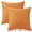 Orange, variant on Unique Bargains Solid Indoor Outdoor Linen Decorative Throw Pillow Cover (2 Count) Black 16" x 16"