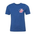 thumbnail image 2 of American Flag Paw Print, Kids Gaphic T-shirts, 4th of July Shirts - Royal MH200YPATRIOT S6 XL, 2 of 3