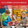 thumbnail image 2 of Toysery Fire Truck Toys for Kids - Fire Truck Play Set -Extending Ladder & Lights & Siren Sounds, 2 of 5