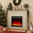 thumbnail image 2 of Gymax 18'' Electric Fireplace Insert w/Remote Control Adjustable Flame Color Brightness, 2 of 10