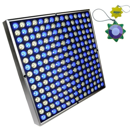 HQRP High-Power 225 LED White & Blue Indoor Garden Hydroponic Plant Grow Light Panel / System 