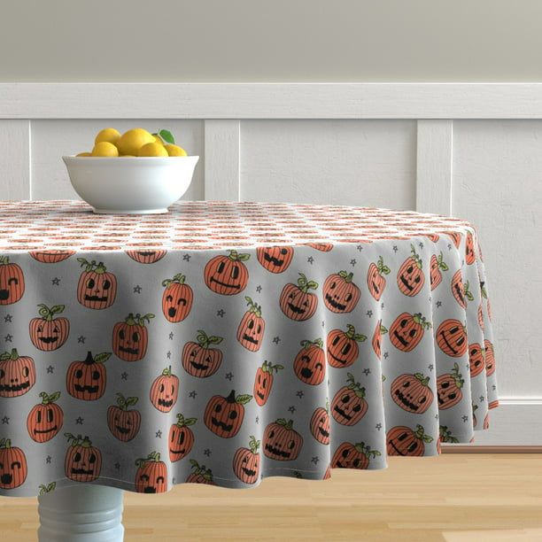 Round Tablecloth Pumpkin, Fall Round Tablecloths