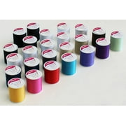 Allary Multi-Color 100% Polyester Sewing Thread, 200 yd (24 Piece)